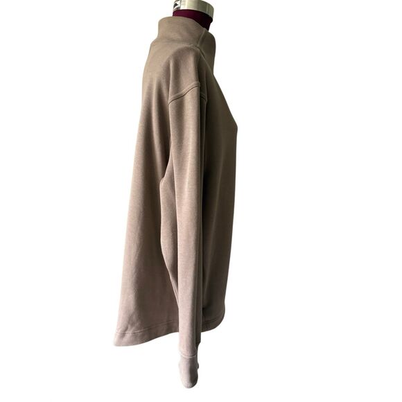 Athleta Cozy Karma Twist Neck Sweatshirt Pullover XL Tan Taupe - Picture 11 of 12